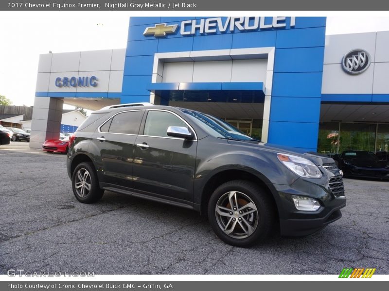 Nightfall Gray Metallic / Jet Black 2017 Chevrolet Equinox Premier