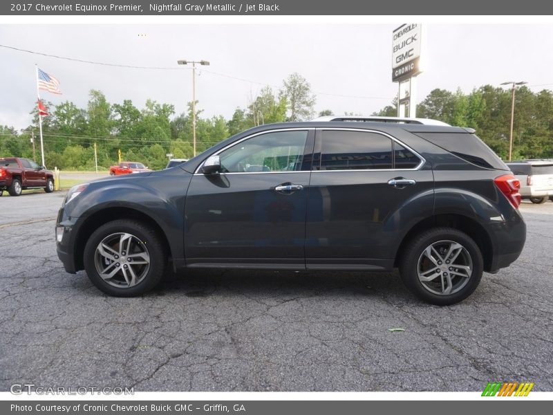 Nightfall Gray Metallic / Jet Black 2017 Chevrolet Equinox Premier