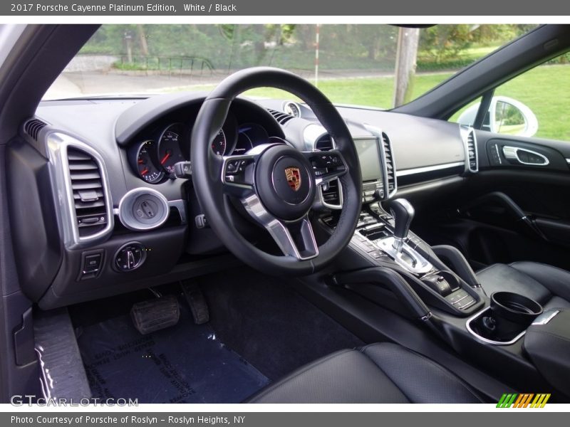 Black Interior - 2017 Cayenne Platinum Edition 