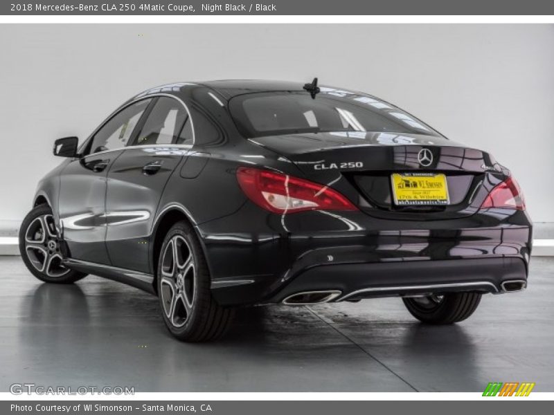 Night Black / Black 2018 Mercedes-Benz CLA 250 4Matic Coupe