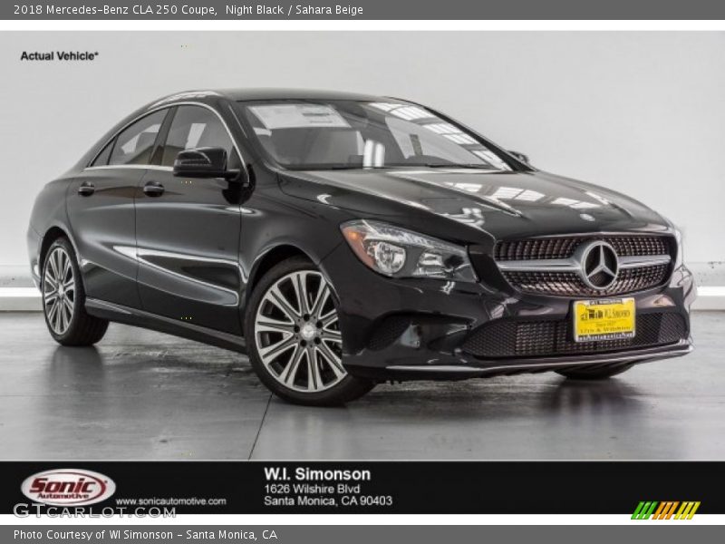 Night Black / Sahara Beige 2018 Mercedes-Benz CLA 250 Coupe