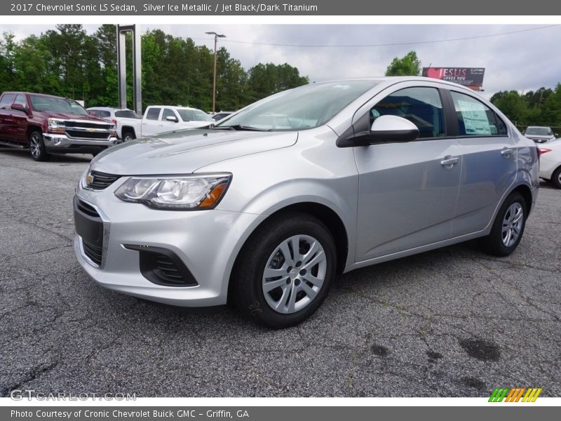 Silver Ice Metallic / Jet Black/Dark Titanium 2017 Chevrolet Sonic LS Sedan