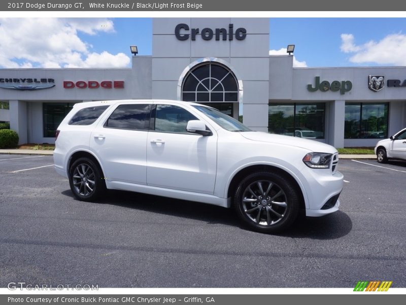 White Knuckle / Black/Light Frost Beige 2017 Dodge Durango GT