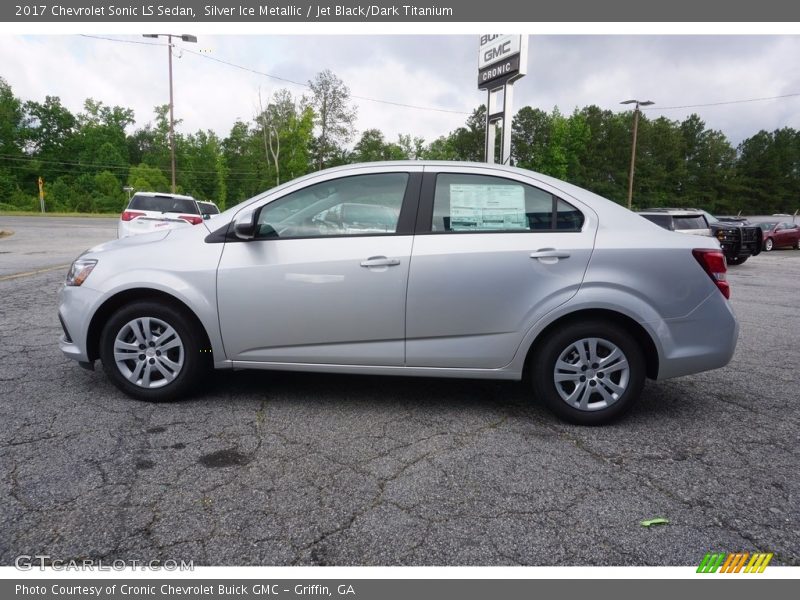 Silver Ice Metallic / Jet Black/Dark Titanium 2017 Chevrolet Sonic LS Sedan