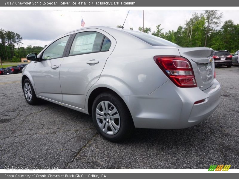Silver Ice Metallic / Jet Black/Dark Titanium 2017 Chevrolet Sonic LS Sedan