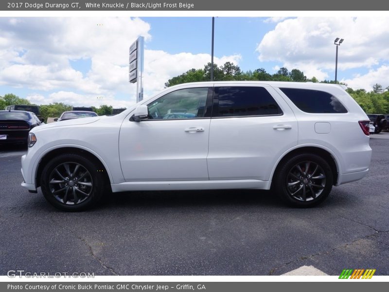 White Knuckle / Black/Light Frost Beige 2017 Dodge Durango GT