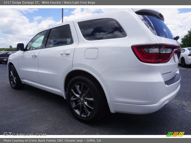 White Knuckle / Black/Light Frost Beige 2017 Dodge Durango GT