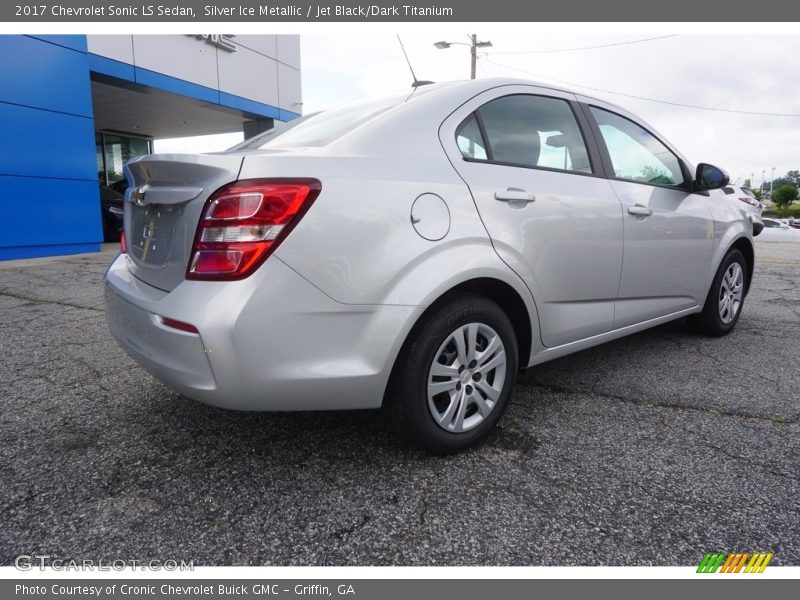 Silver Ice Metallic / Jet Black/Dark Titanium 2017 Chevrolet Sonic LS Sedan