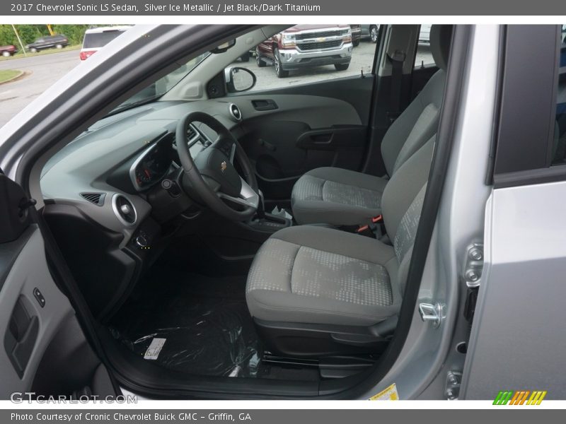 Silver Ice Metallic / Jet Black/Dark Titanium 2017 Chevrolet Sonic LS Sedan
