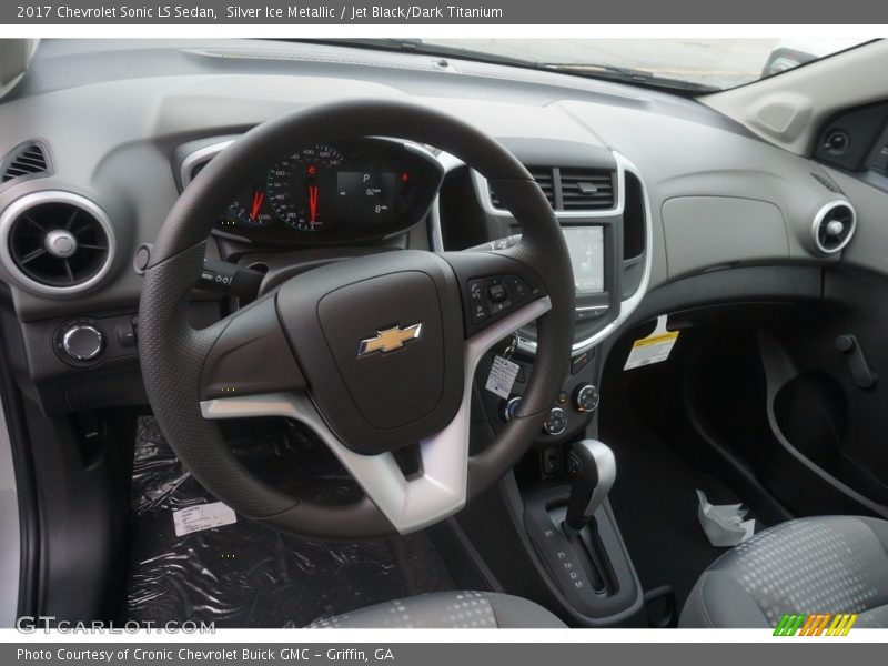 Silver Ice Metallic / Jet Black/Dark Titanium 2017 Chevrolet Sonic LS Sedan
