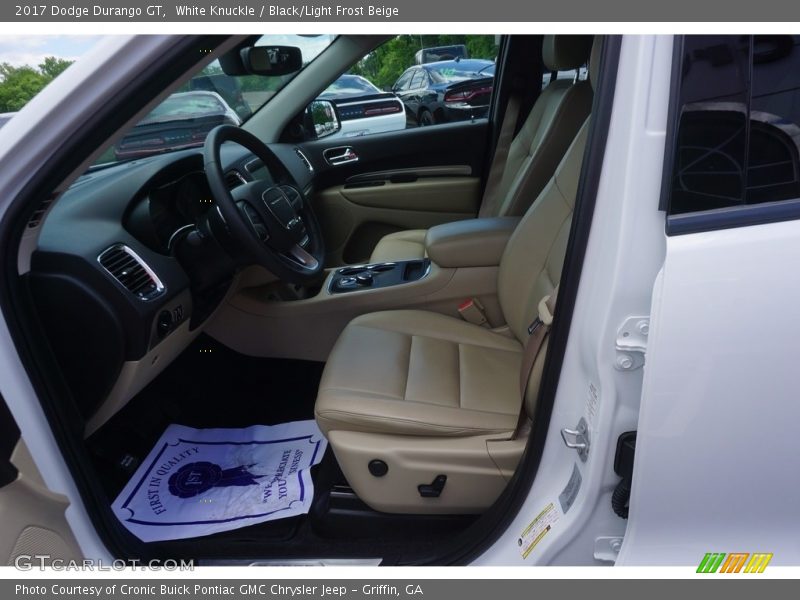 White Knuckle / Black/Light Frost Beige 2017 Dodge Durango GT