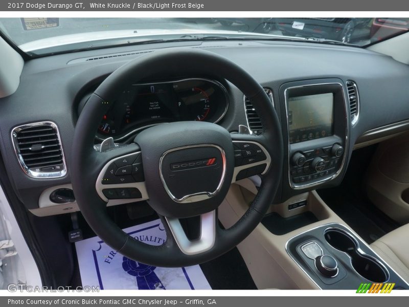 White Knuckle / Black/Light Frost Beige 2017 Dodge Durango GT