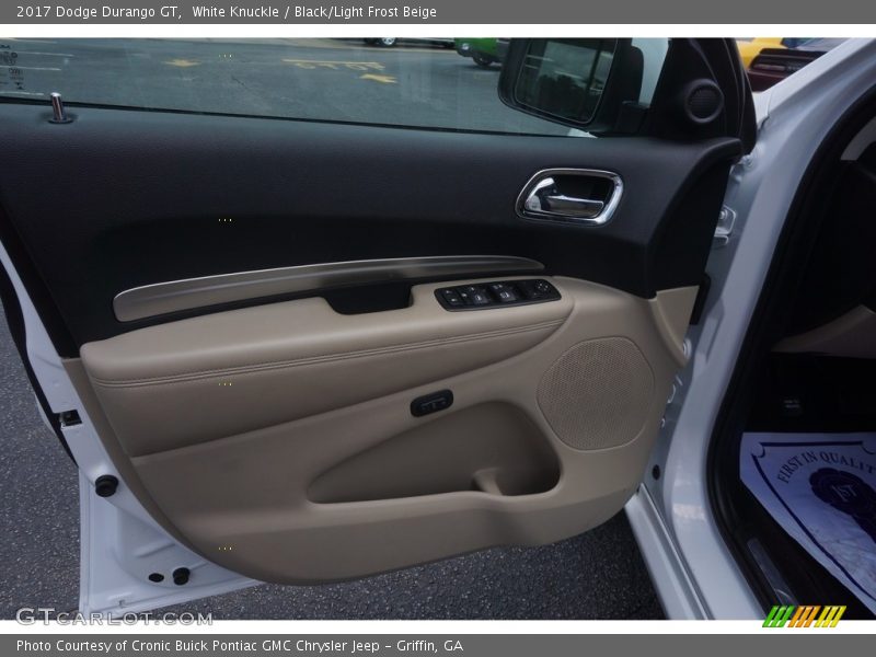 White Knuckle / Black/Light Frost Beige 2017 Dodge Durango GT