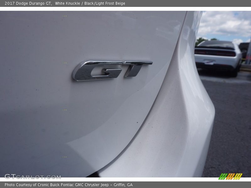 White Knuckle / Black/Light Frost Beige 2017 Dodge Durango GT