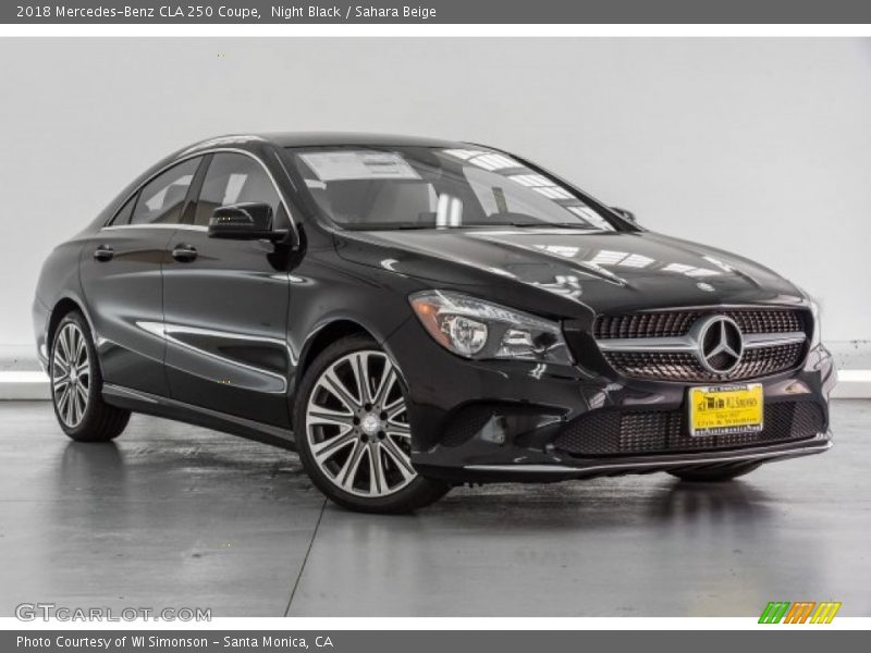 Night Black / Sahara Beige 2018 Mercedes-Benz CLA 250 Coupe