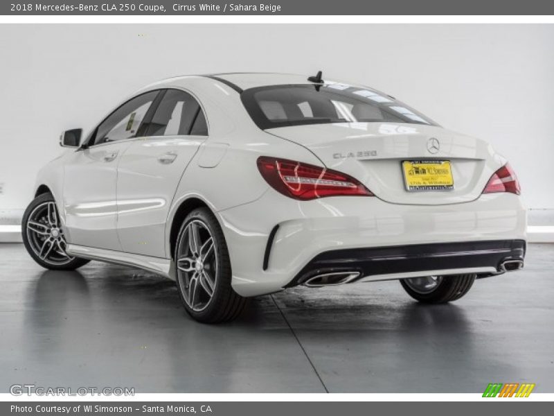 Cirrus White / Sahara Beige 2018 Mercedes-Benz CLA 250 Coupe