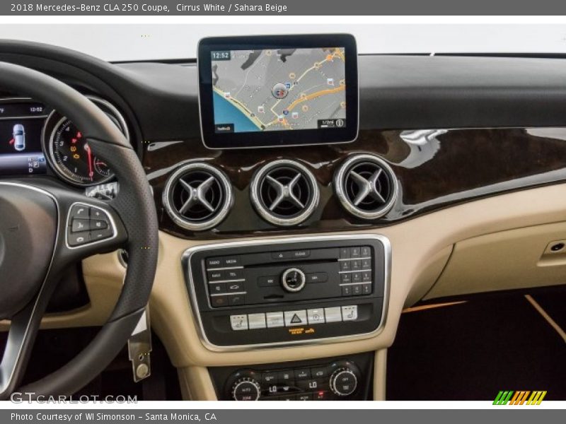 Navigation of 2018 CLA 250 Coupe