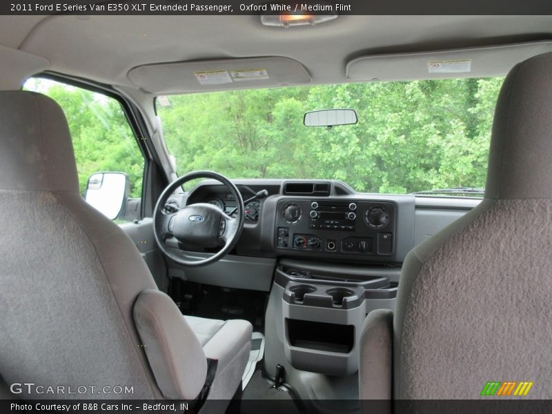 Oxford White / Medium Flint 2011 Ford E Series Van E350 XLT Extended Passenger