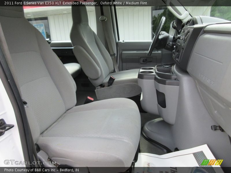 Oxford White / Medium Flint 2011 Ford E Series Van E350 XLT Extended Passenger
