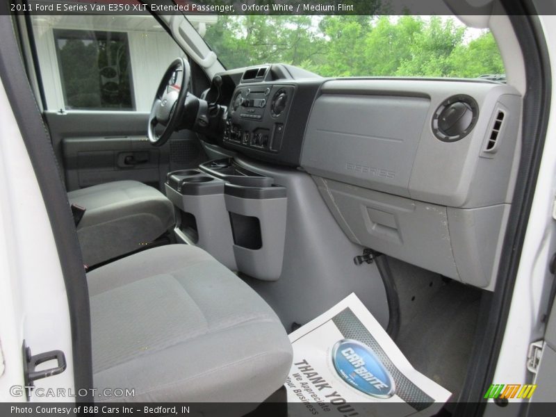 Oxford White / Medium Flint 2011 Ford E Series Van E350 XLT Extended Passenger