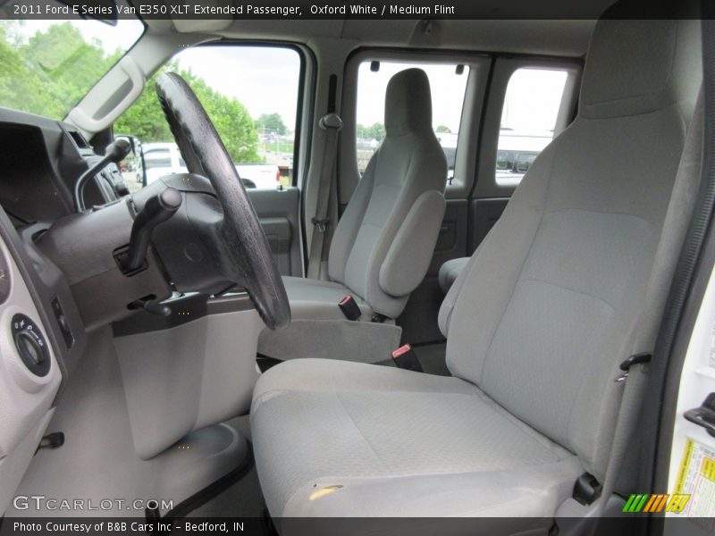 Oxford White / Medium Flint 2011 Ford E Series Van E350 XLT Extended Passenger