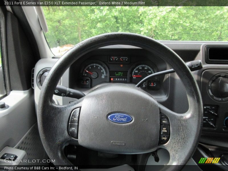Oxford White / Medium Flint 2011 Ford E Series Van E350 XLT Extended Passenger