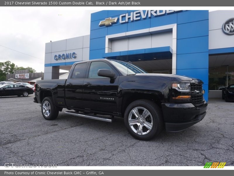 Black / Dark Ash/Jet Black 2017 Chevrolet Silverado 1500 Custom Double Cab