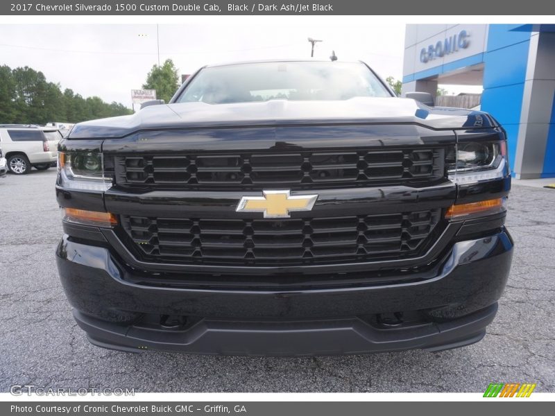 Black / Dark Ash/Jet Black 2017 Chevrolet Silverado 1500 Custom Double Cab