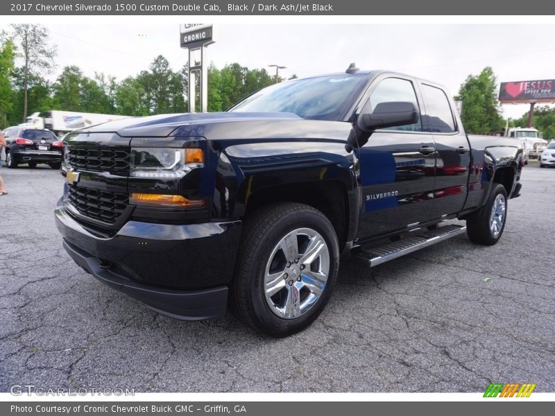 Black / Dark Ash/Jet Black 2017 Chevrolet Silverado 1500 Custom Double Cab