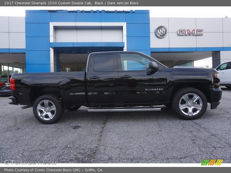 Black / Dark Ash/Jet Black 2017 Chevrolet Silverado 1500 Custom Double Cab