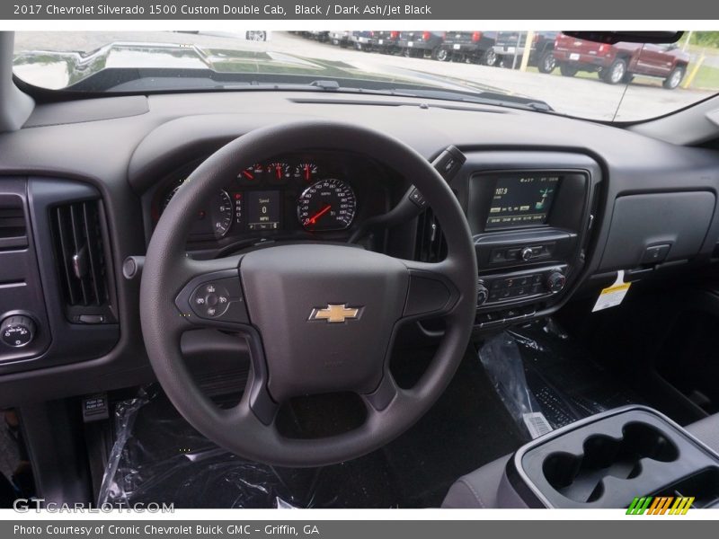 Black / Dark Ash/Jet Black 2017 Chevrolet Silverado 1500 Custom Double Cab