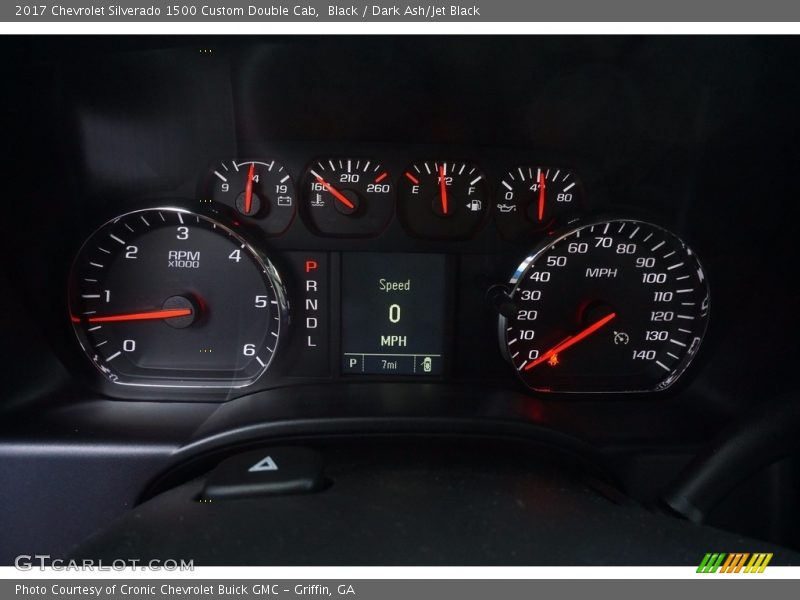 Black / Dark Ash/Jet Black 2017 Chevrolet Silverado 1500 Custom Double Cab