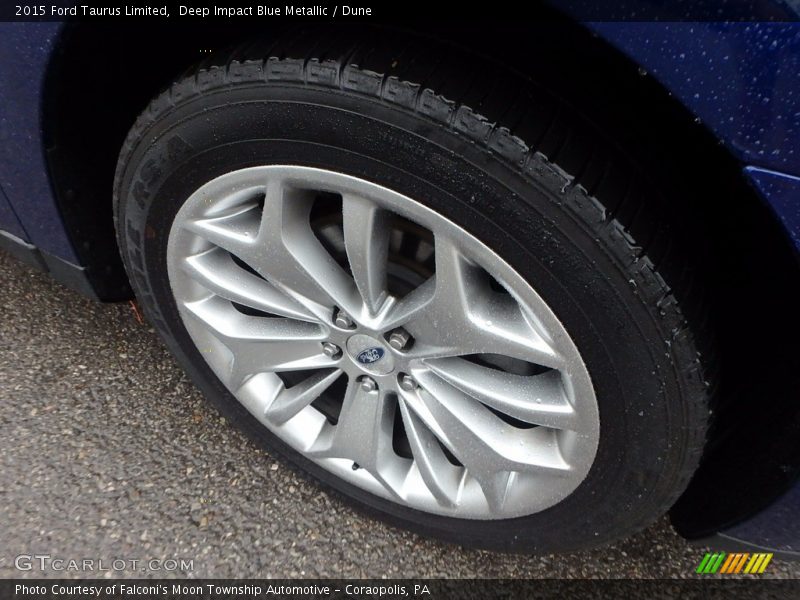 Deep Impact Blue Metallic / Dune 2015 Ford Taurus Limited