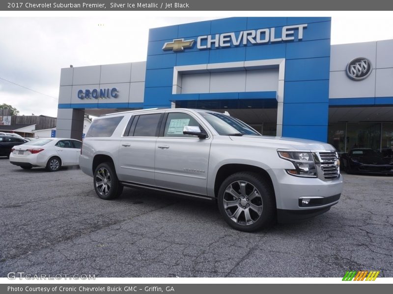 Silver Ice Metallic / Jet Black 2017 Chevrolet Suburban Premier