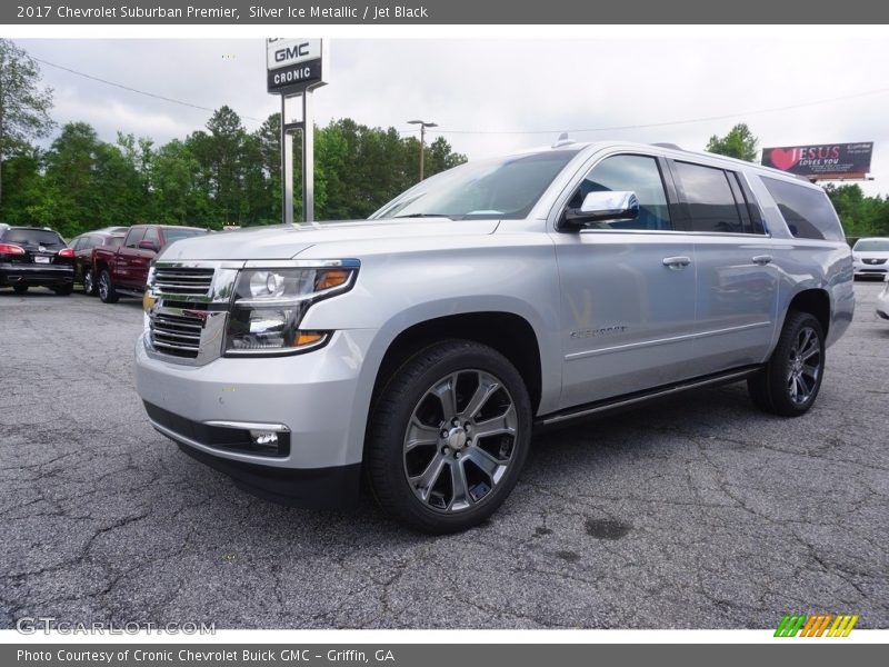 Silver Ice Metallic / Jet Black 2017 Chevrolet Suburban Premier