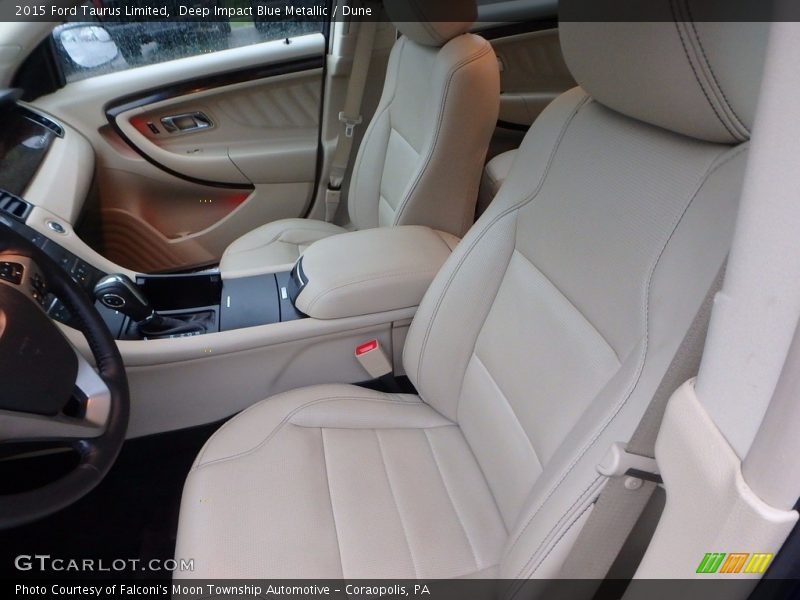 Deep Impact Blue Metallic / Dune 2015 Ford Taurus Limited