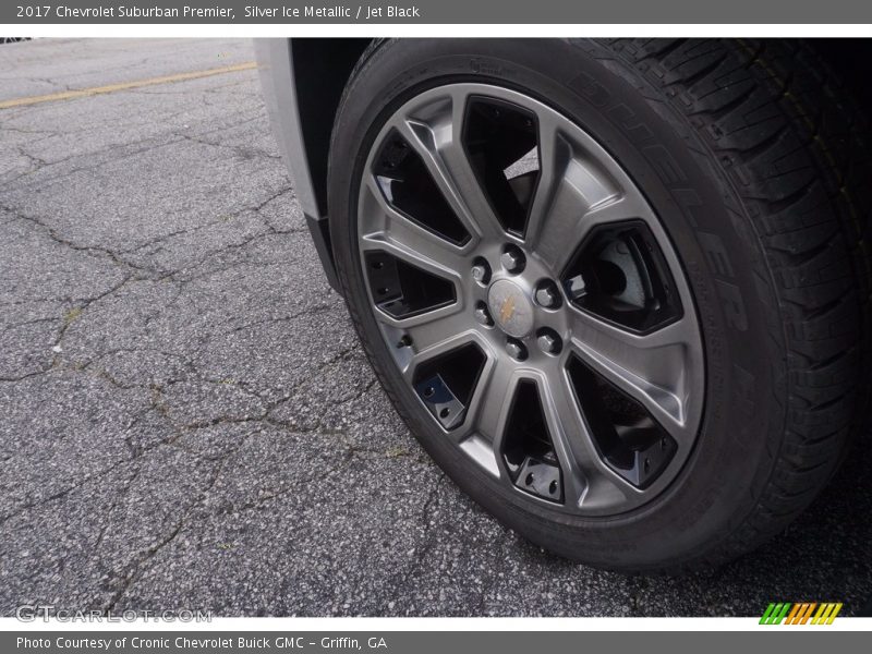 Silver Ice Metallic / Jet Black 2017 Chevrolet Suburban Premier