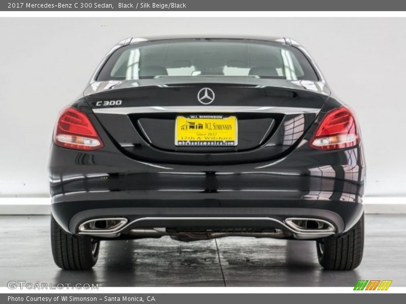 Black / Silk Beige/Black 2017 Mercedes-Benz C 300 Sedan