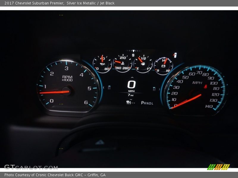 Silver Ice Metallic / Jet Black 2017 Chevrolet Suburban Premier