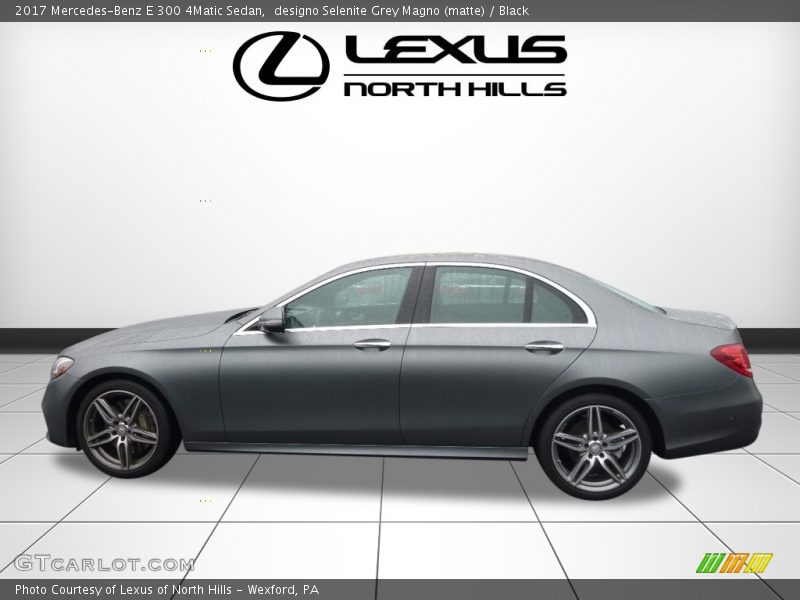 designo Selenite Grey Magno (matte) / Black 2017 Mercedes-Benz E 300 4Matic Sedan