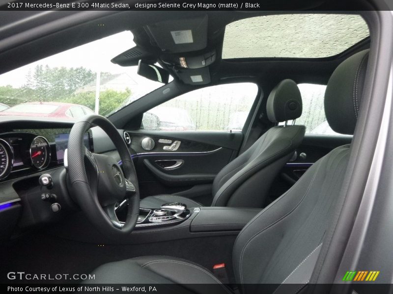 designo Selenite Grey Magno (matte) / Black 2017 Mercedes-Benz E 300 4Matic Sedan