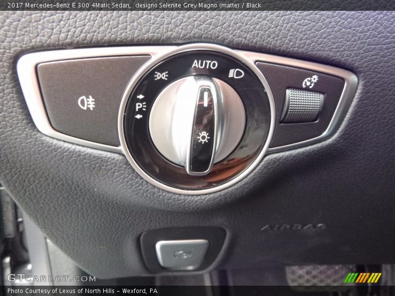 designo Selenite Grey Magno (matte) / Black 2017 Mercedes-Benz E 300 4Matic Sedan