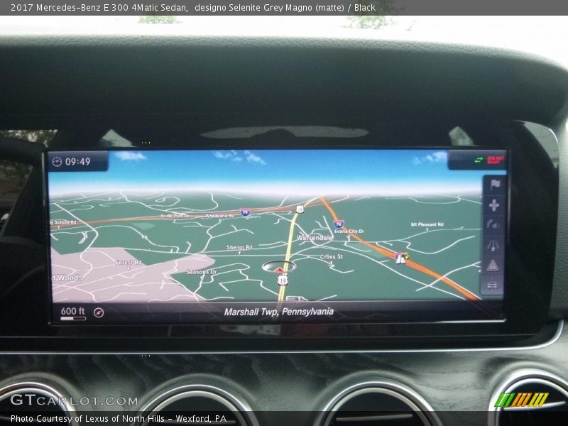 designo Selenite Grey Magno (matte) / Black 2017 Mercedes-Benz E 300 4Matic Sedan