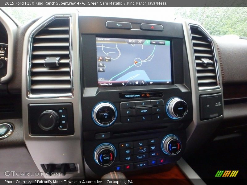 Green Gem Metallic / King Ranch Java/Mesa 2015 Ford F150 King Ranch SuperCrew 4x4