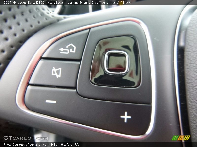 designo Selenite Grey Magno (matte) / Black 2017 Mercedes-Benz E 300 4Matic Sedan