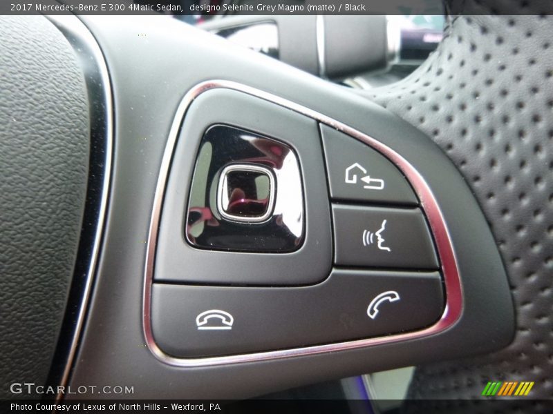 designo Selenite Grey Magno (matte) / Black 2017 Mercedes-Benz E 300 4Matic Sedan