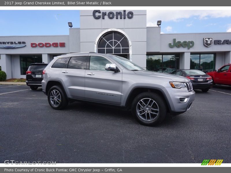 Billet Silver Metallic / Black 2017 Jeep Grand Cherokee Limited