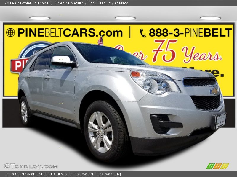 Silver Ice Metallic / Light Titanium/Jet Black 2014 Chevrolet Equinox LT