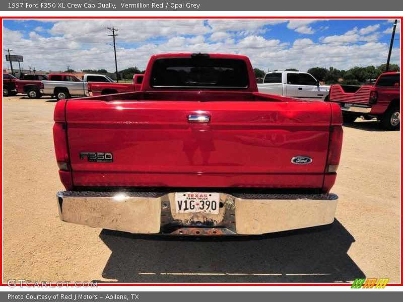 Vermillion Red / Opal Grey 1997 Ford F350 XL Crew Cab Dually