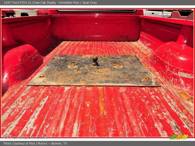 Vermillion Red / Opal Grey 1997 Ford F350 XL Crew Cab Dually